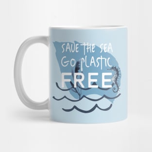 Save the Sea Go Plastic Free Mug